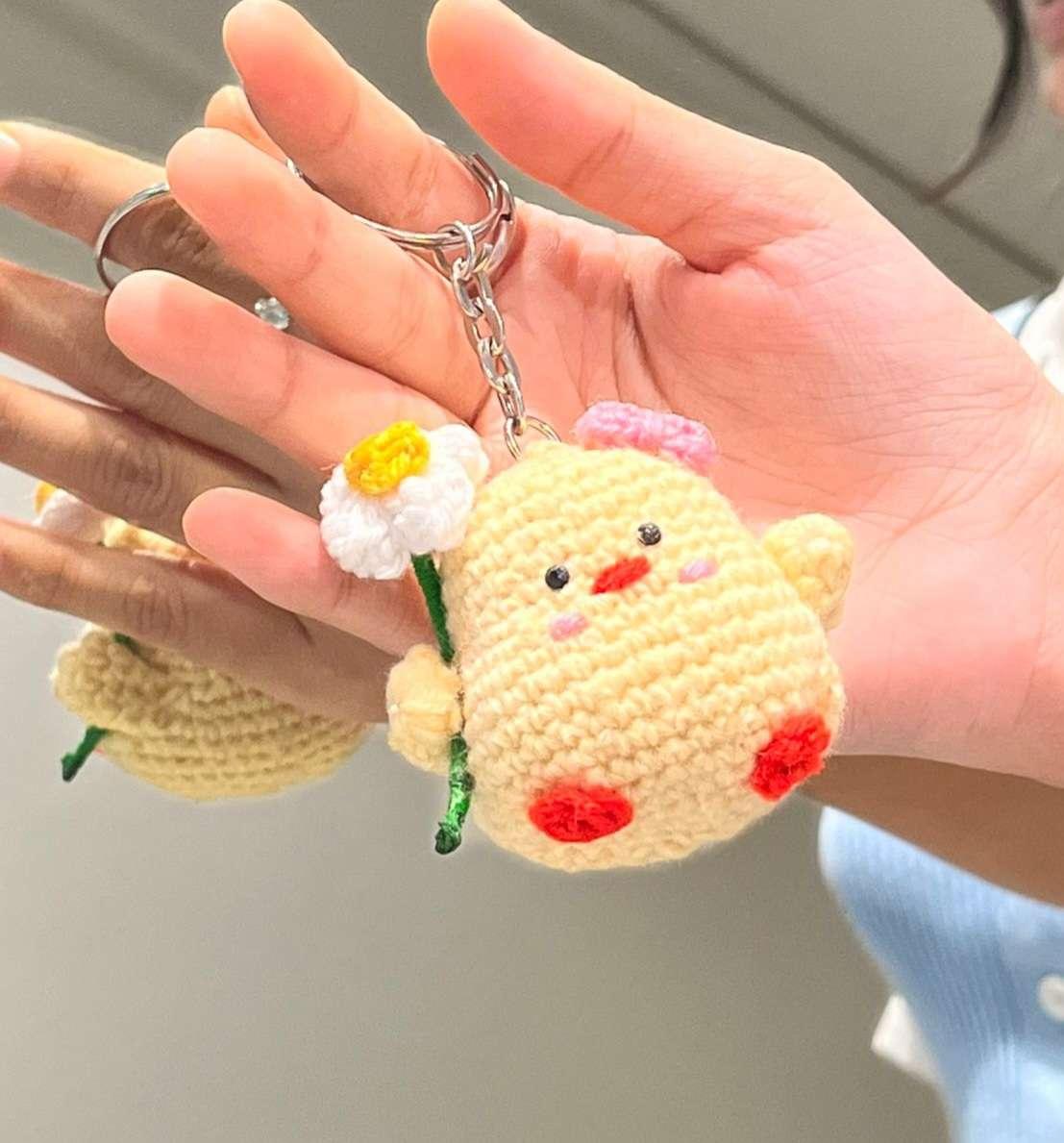 Crochet Chick Keychain - Thumbnail 3